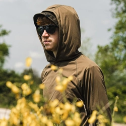 Korda UPF Hooded Top Dark Khaki